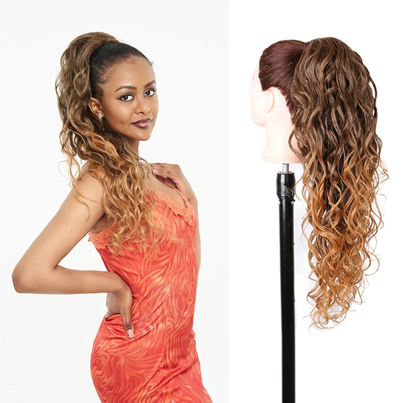 Synthetic Curly Ponytail Drawstring Hairpiece