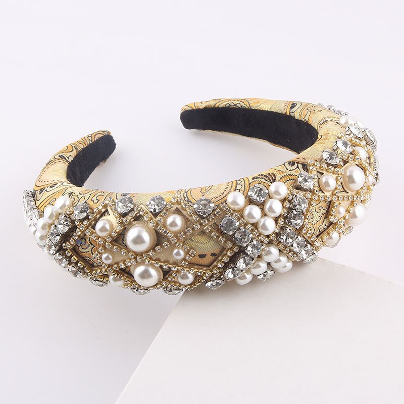 Craft Rhinestones Baroque Wide Headbands