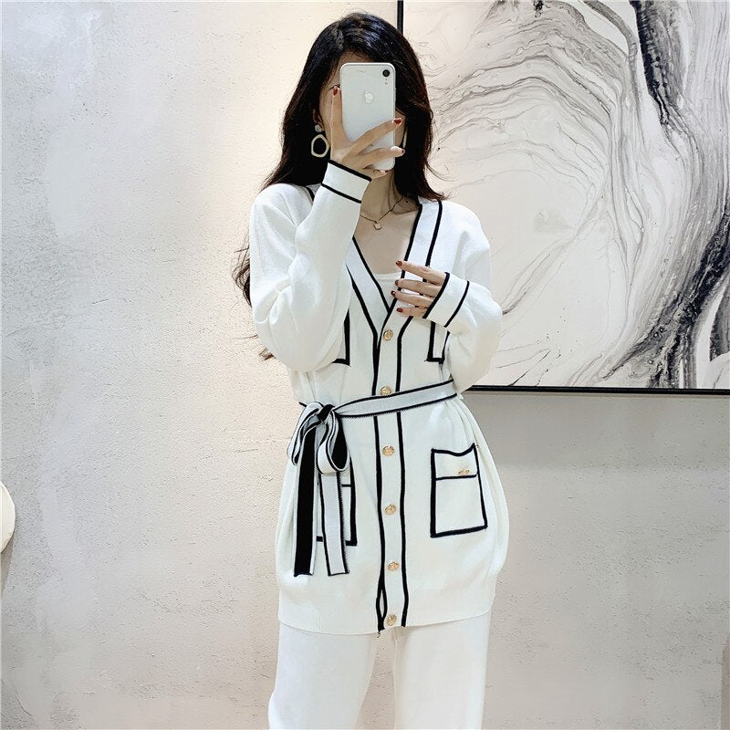 Panelled Knitted Sets