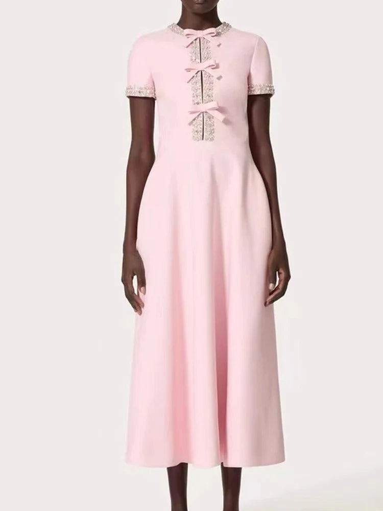 Heavy Industry Luxury Diamond Bow Dress