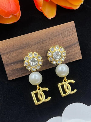 High quality rhinestone splicing pearl bride jewelry