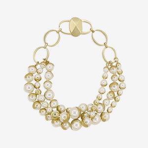 Trendy Vintage Chain  Choker Pearl Necklaces