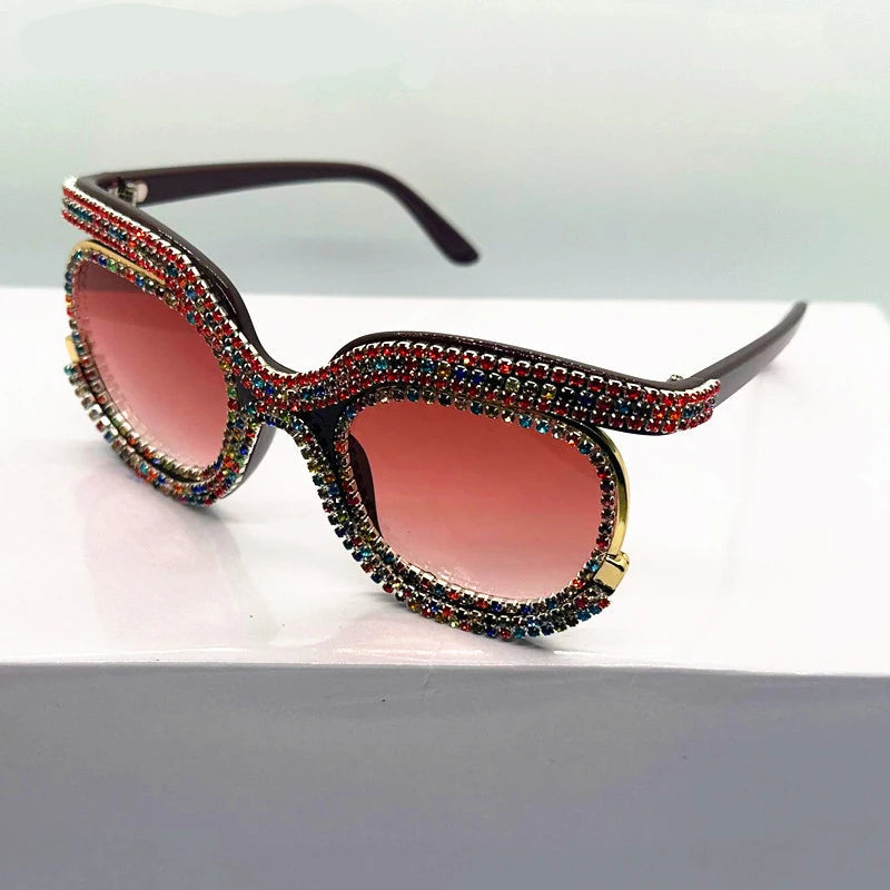 Luxury Oversized Diamond Sunglasses
