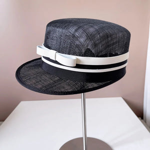 Japanese Front Bow Linen Equestrian Hat