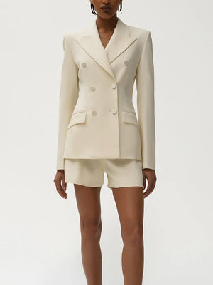Patchwork Diamonds Backless Blazer