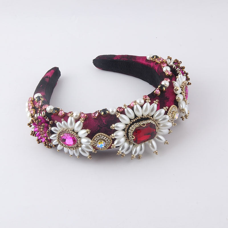 Craft Rhinestones Baroque Wide Headbands