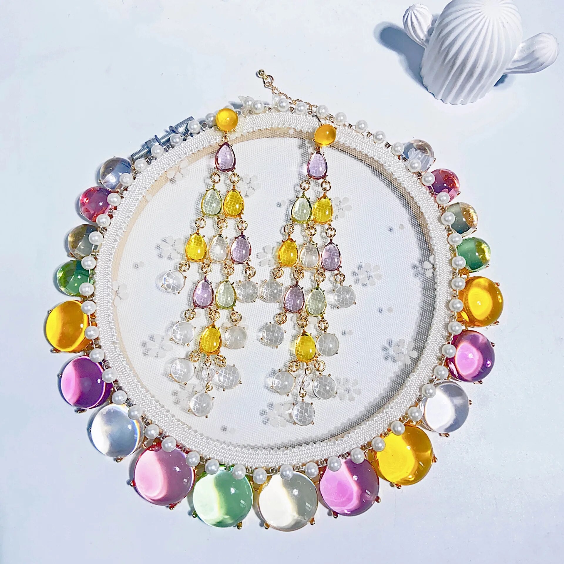 Colorful Resin Jewellery Sets