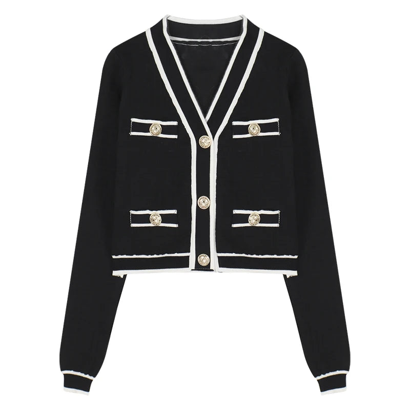 Special Jacquard Craft Knit Cardigan Jacket