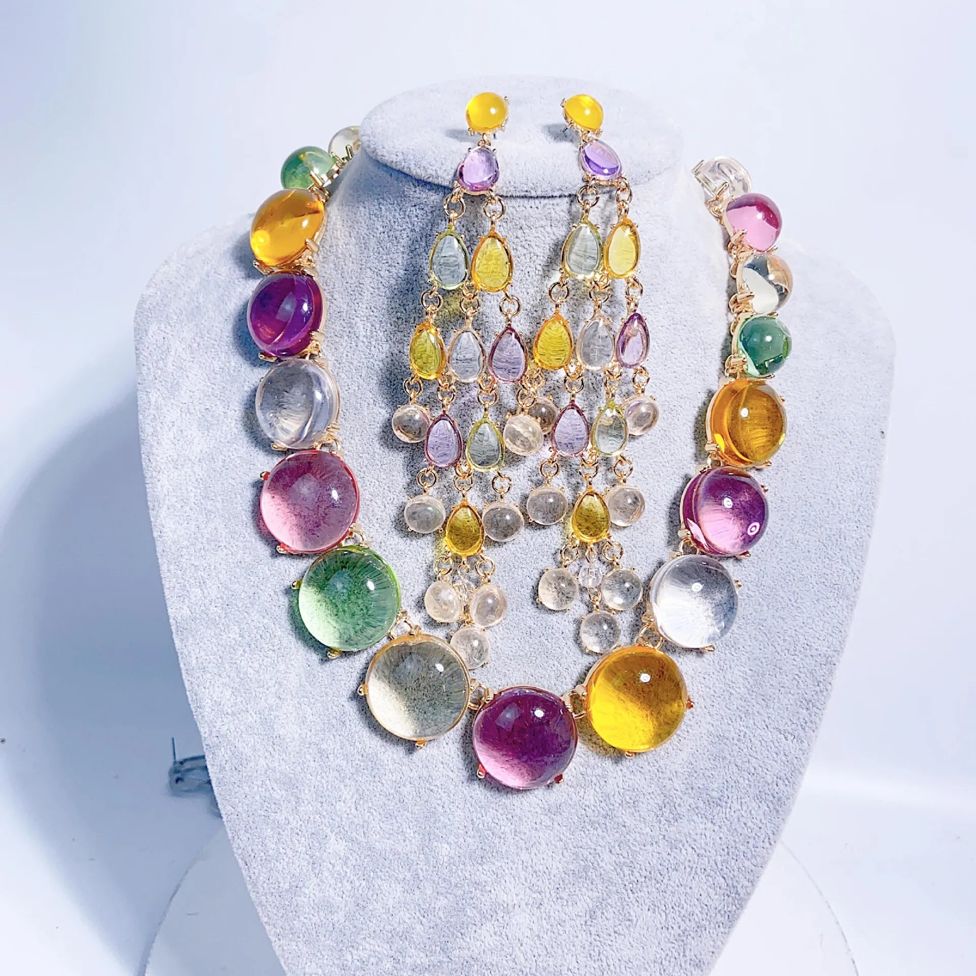 Colorful Resin Jewellery Sets