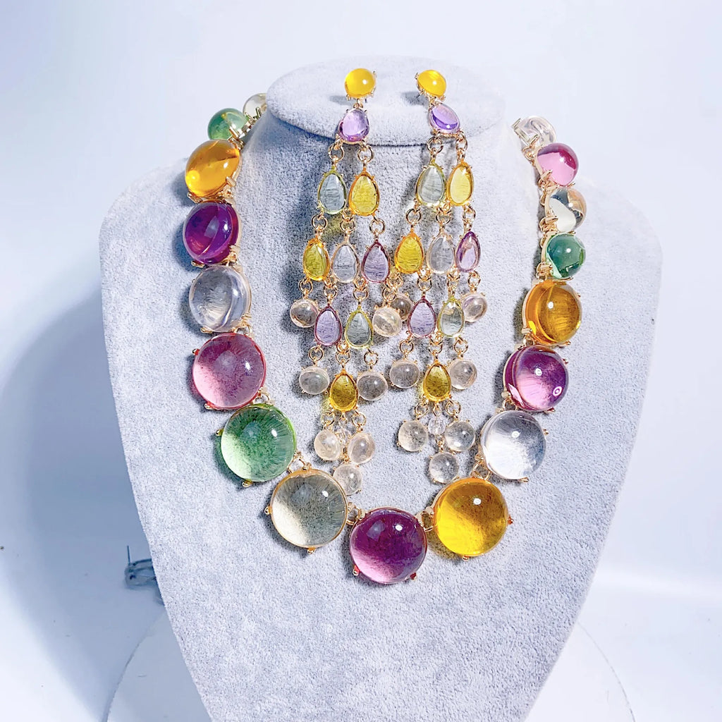 Colorful Resin Jewellery Sets