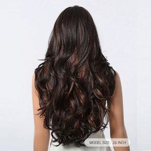 Long Curly Wavy Brown Wigs