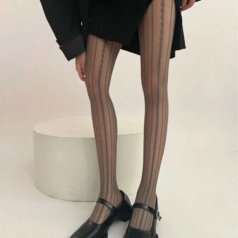 Tights Retro Striped Stockings