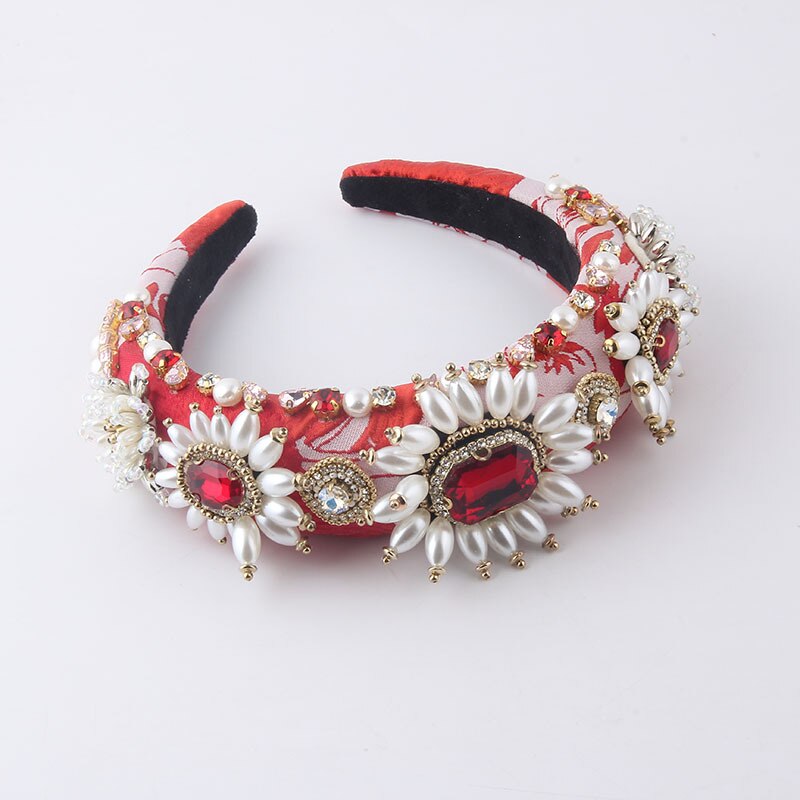 Craft Rhinestones Baroque Wide Headbands