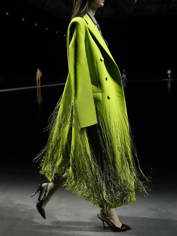 Spliced Tassel  Loose Windbreakers