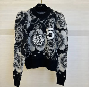 Pearl Diamond Rose Cashmere Sweater