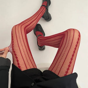 Tights Retro Striped Stockings