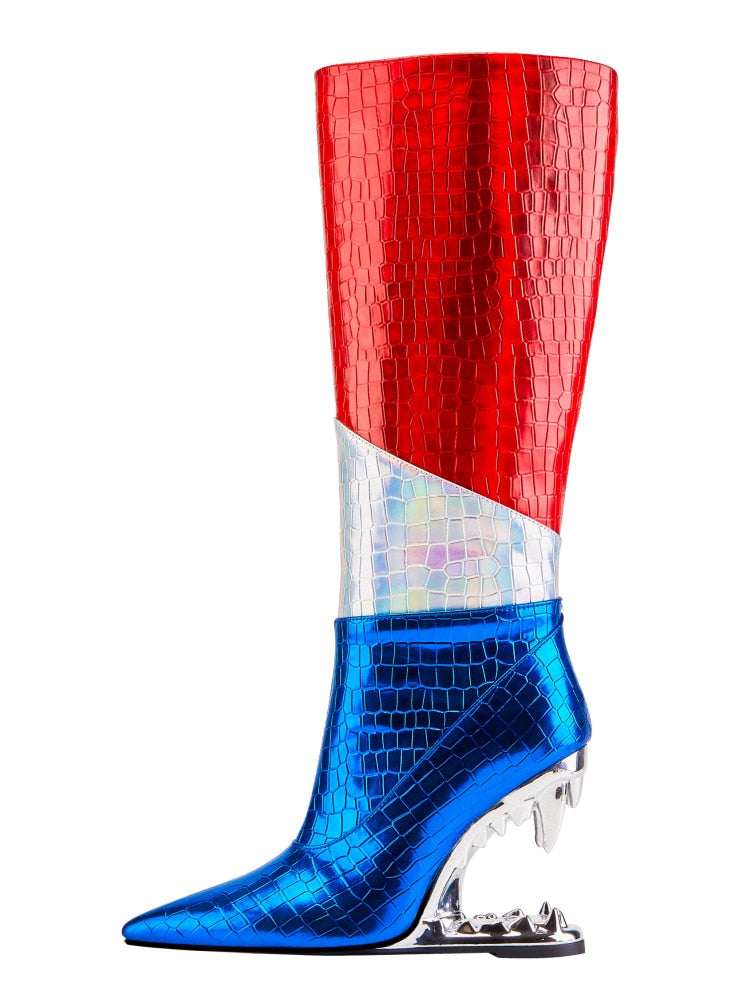 Colorful Knee Boots