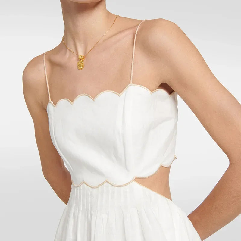 Simple Jacquard Printed Cross-Border Fan Design Dress