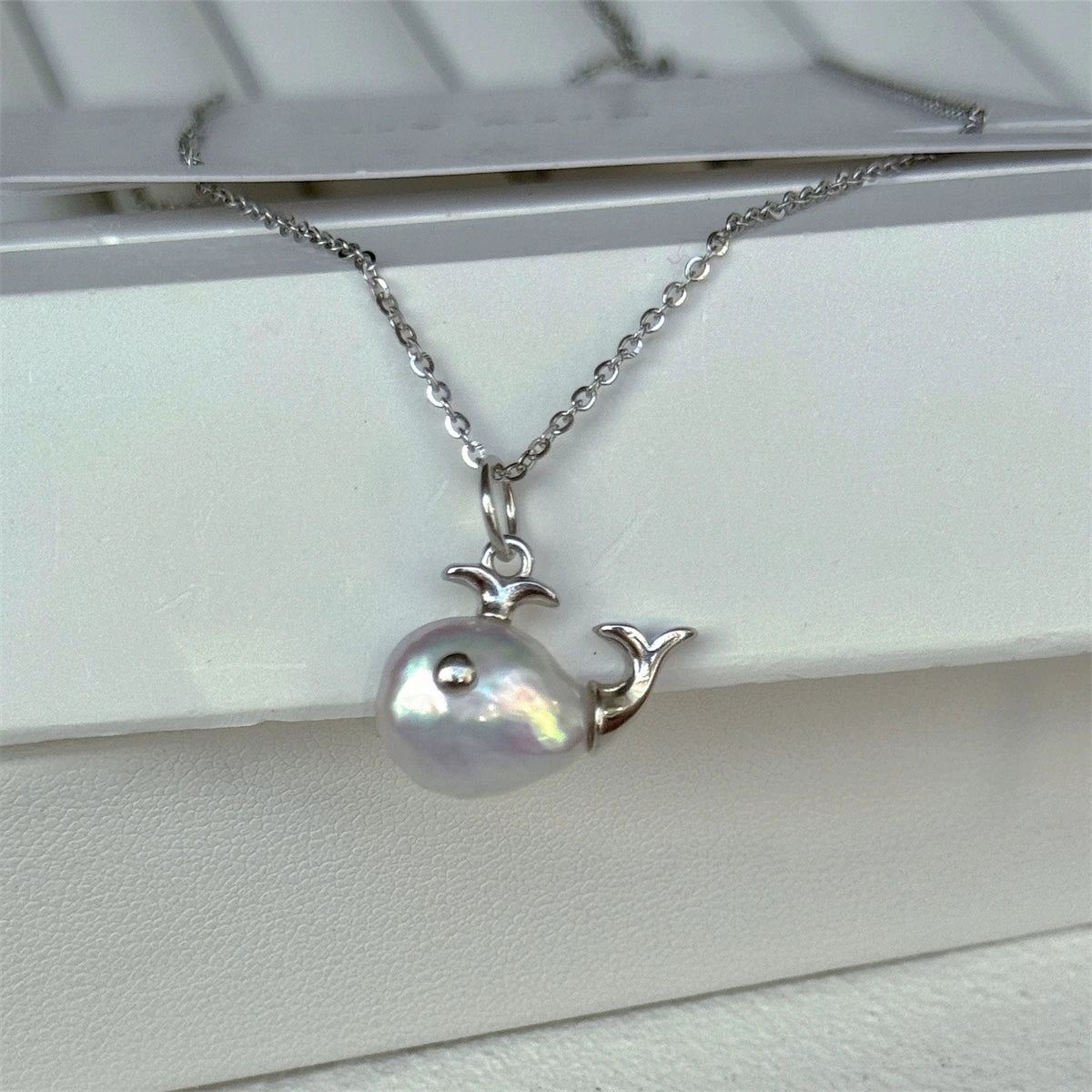 Baroque Whale shaped Necklace