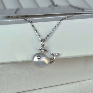 Baroque Whale shaped Necklace