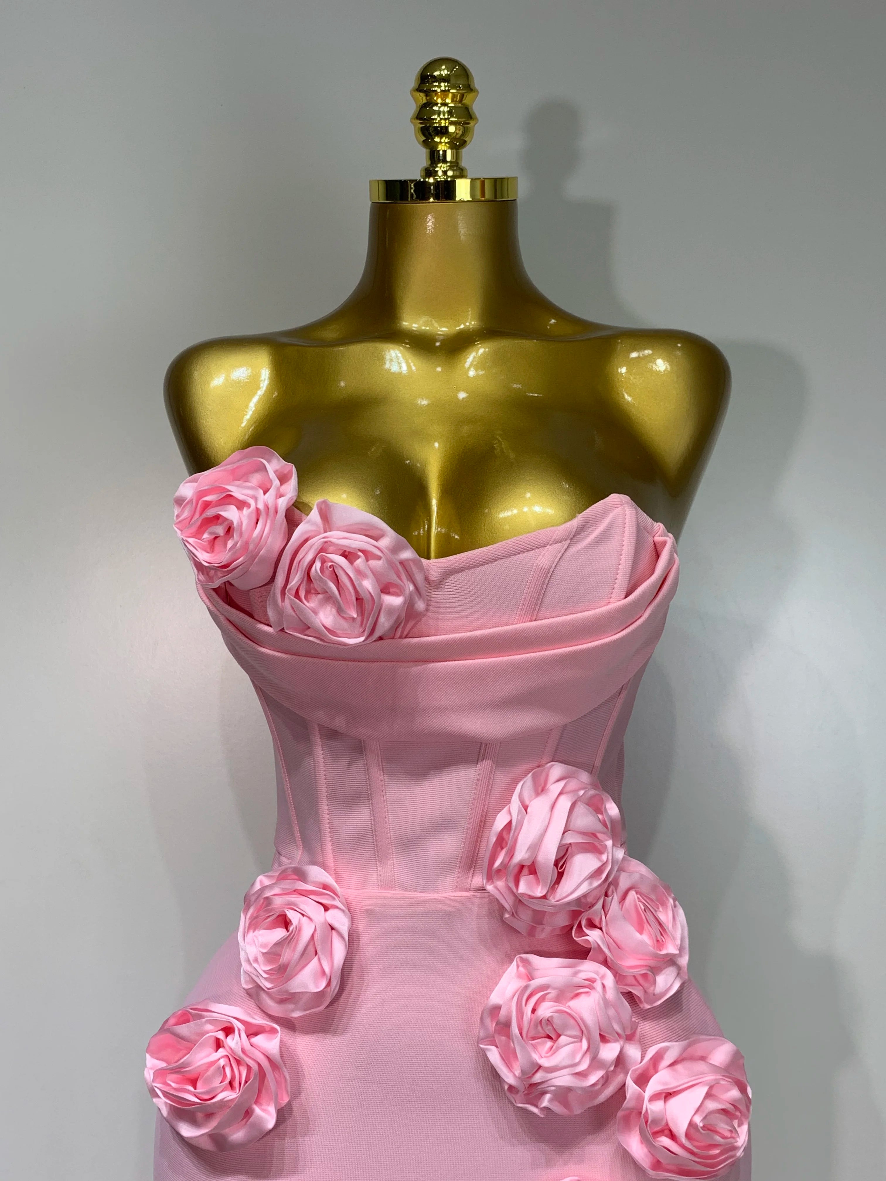 Strapless Backless Flower