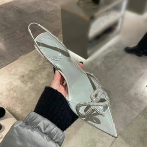 Rhinestone Transparent Shoes