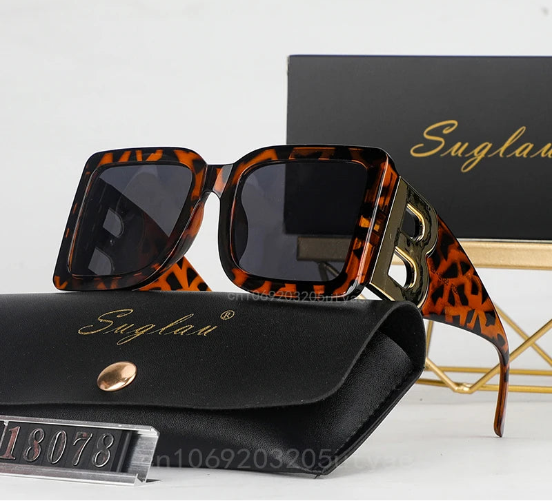 B-Letter Oversize Luxury Sunglasses