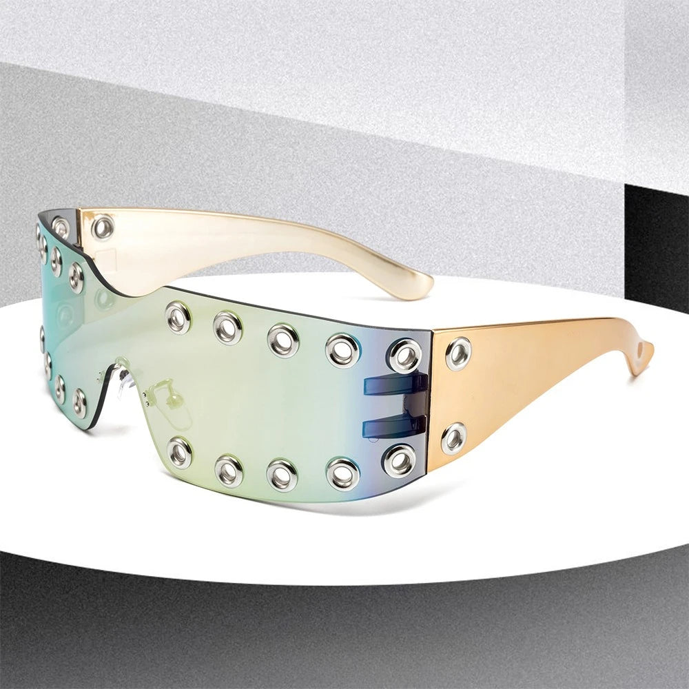 Rimless Rhinestone Sunglasses