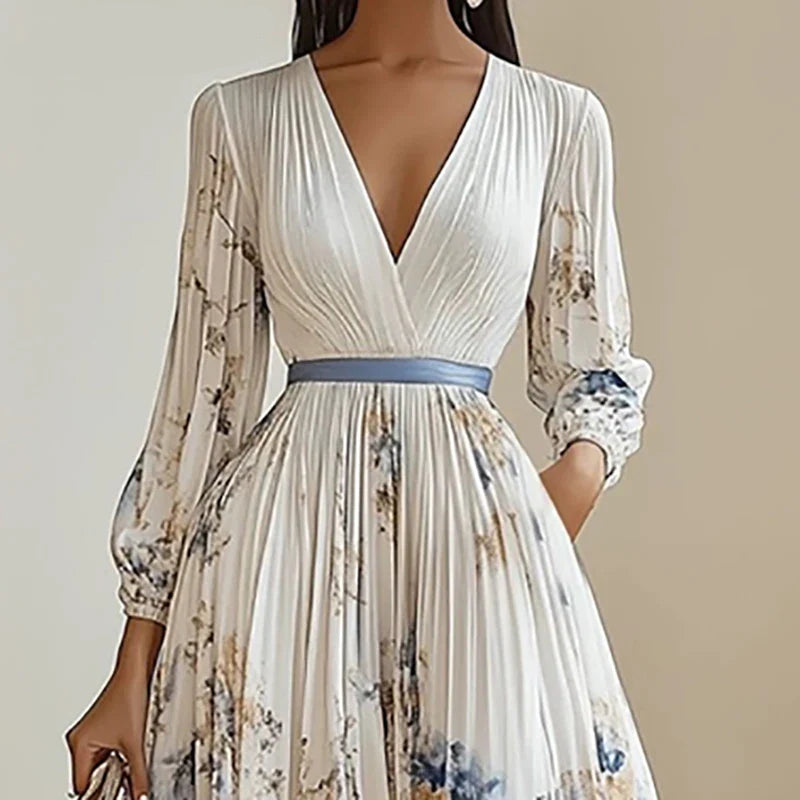 Spring Pleated Dress