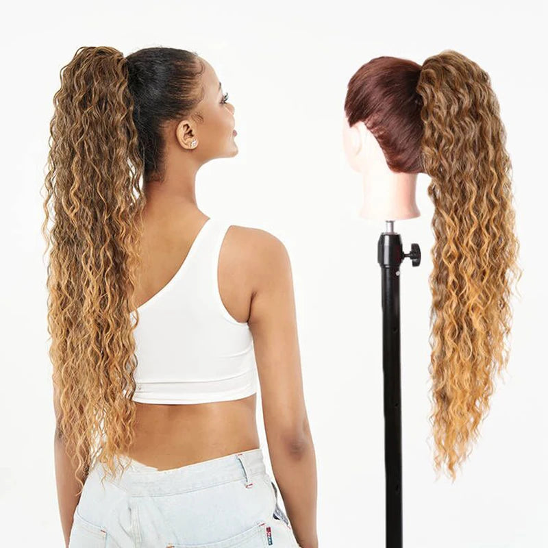 Synthetic Curly Ponytail Drawstring Hairpiece
