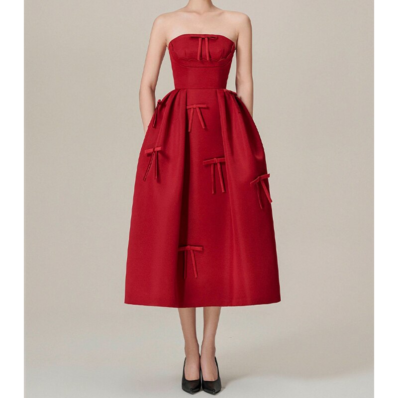 Red Elegant Bodycon Dress