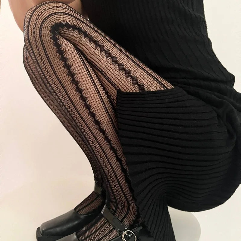 Tights Retro Striped Stockings