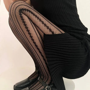 Tights Retro Striped Stockings