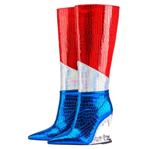 Colorful Knee Boots