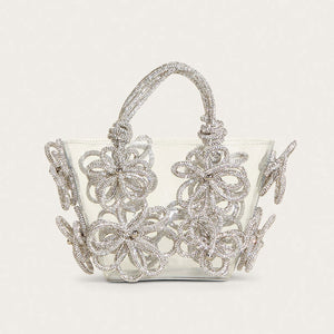 Flower Rhinestone Evening Bags