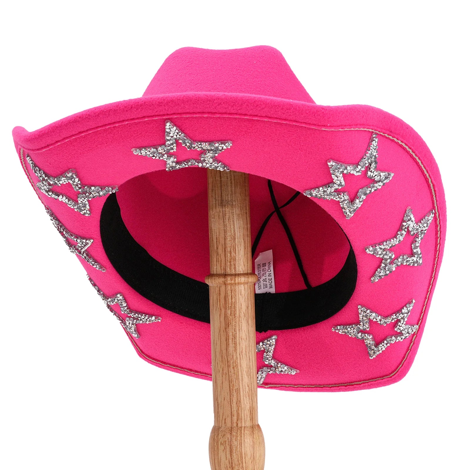 Cowgirl Hat Wide Brim Rhinestone Star Western Hats