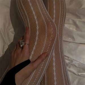 Tights Retro Striped Stockings