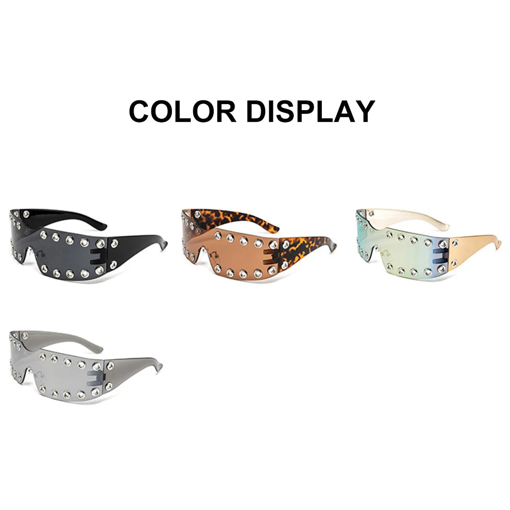 Rimless Rhinestone Sunglasses