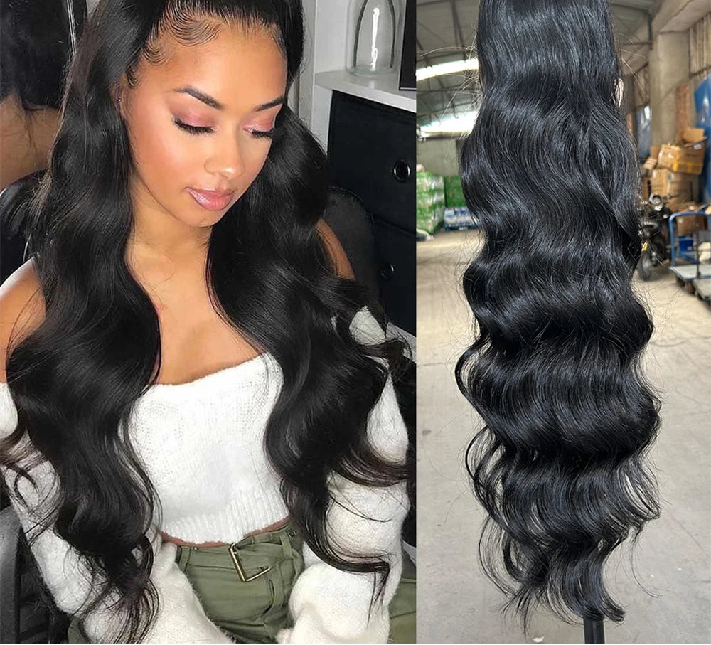 Ponytail 28Inches Blond 27/ 613 Synthetic Hair Extension 180grams Heat Resistant