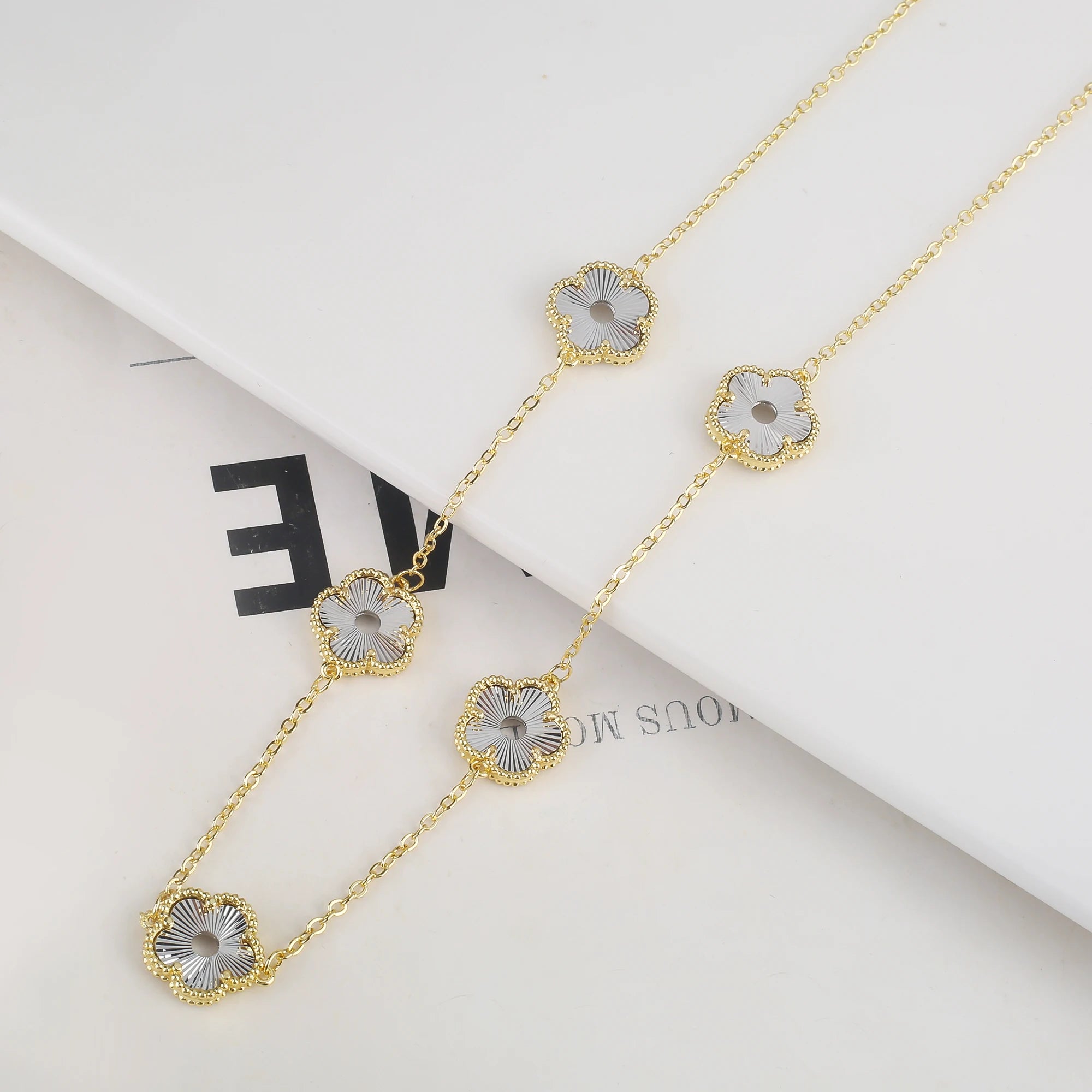 Hollow Metal Double sided Hollow Jewelry Set