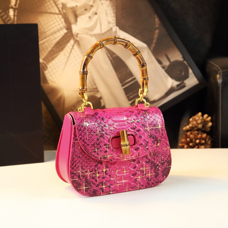 Luxury Bamboo Joint Saddle Bag