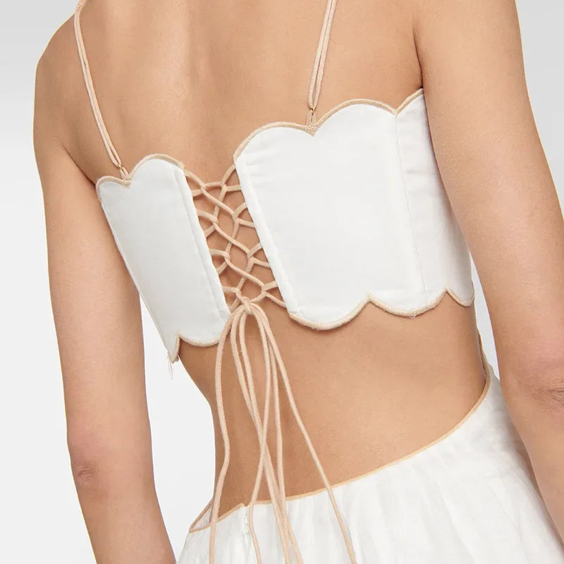 Simple Jacquard Printed Cross-Border Fan Design Dress