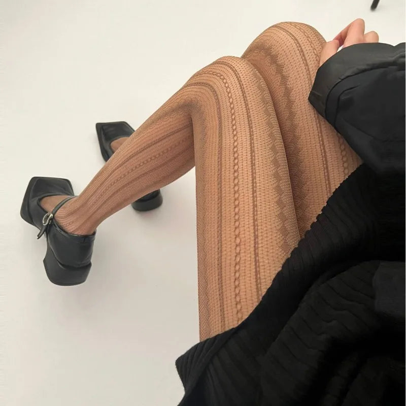 Tights Retro Striped Stockings