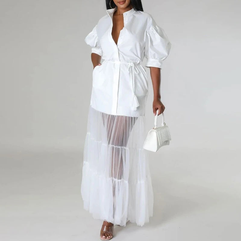 Tied Waist Summer Dress