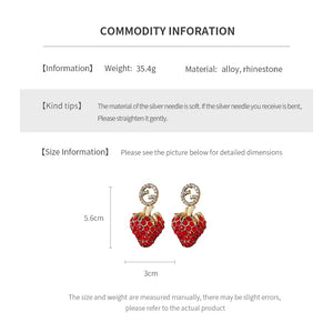 Red Strawberry Earrings