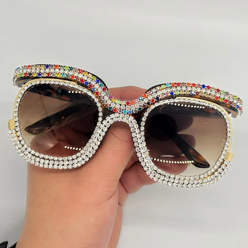Luxury Oversized Diamond Sunglasses