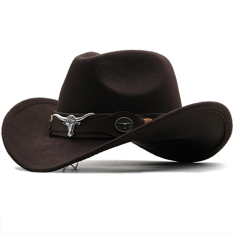 Red Wool Western Cowboy Hat