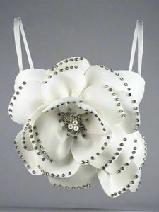 Pink White Flower Corset