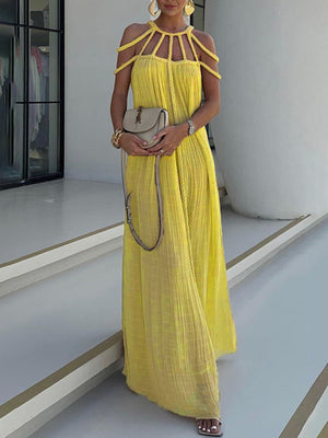 New casual drawstring holiday loose fashion dress 😍 Ship from USA👍
