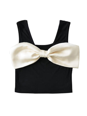 New Fashionable and Versatile Casual Bowknot Vest Top 😍 Ship from USA👍